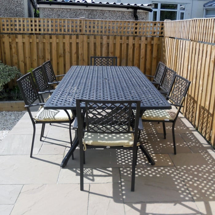 Madison Table 2.6m 10 Seater Set - Antique Bronze - Image 12