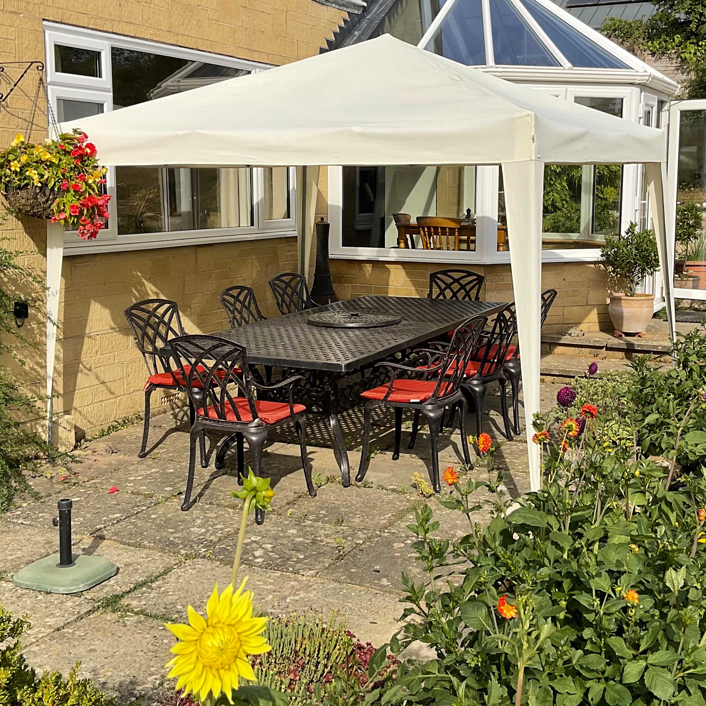 Madison Table 2.6m 10 Seater Set - Antique Bronze - Image 5