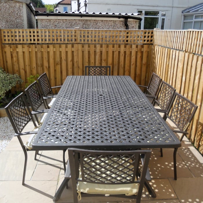 Madison Table 2.6m 10 Seater Set - Antique Bronze - Image 9