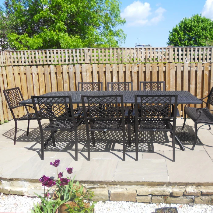 Madison Table 2.6m 8 Seater Set - Antique Bronze - Image 4