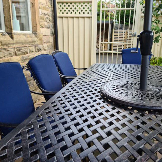 Madison Table 2.6m 8 Seater Set - Antique Bronze - Image 5