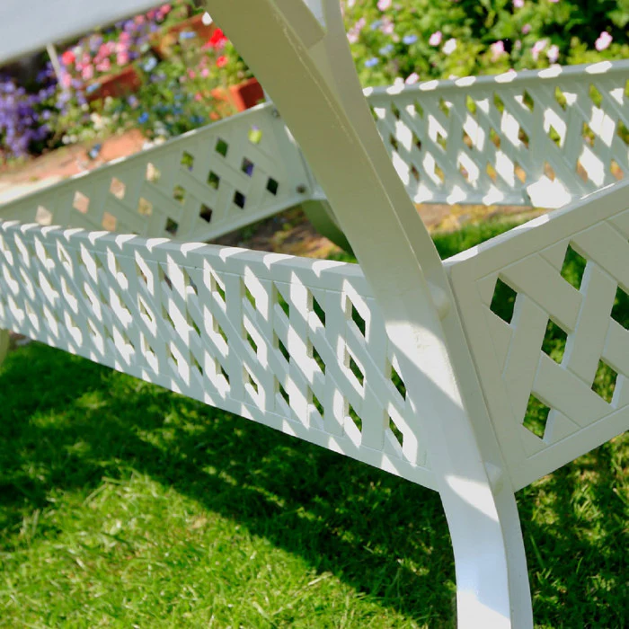 Madison Table 2.6m 8 Seater Set - White - Image 15