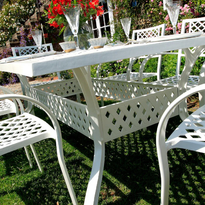 Madison Table 2.6m 8 Seater Set - White - Image 7