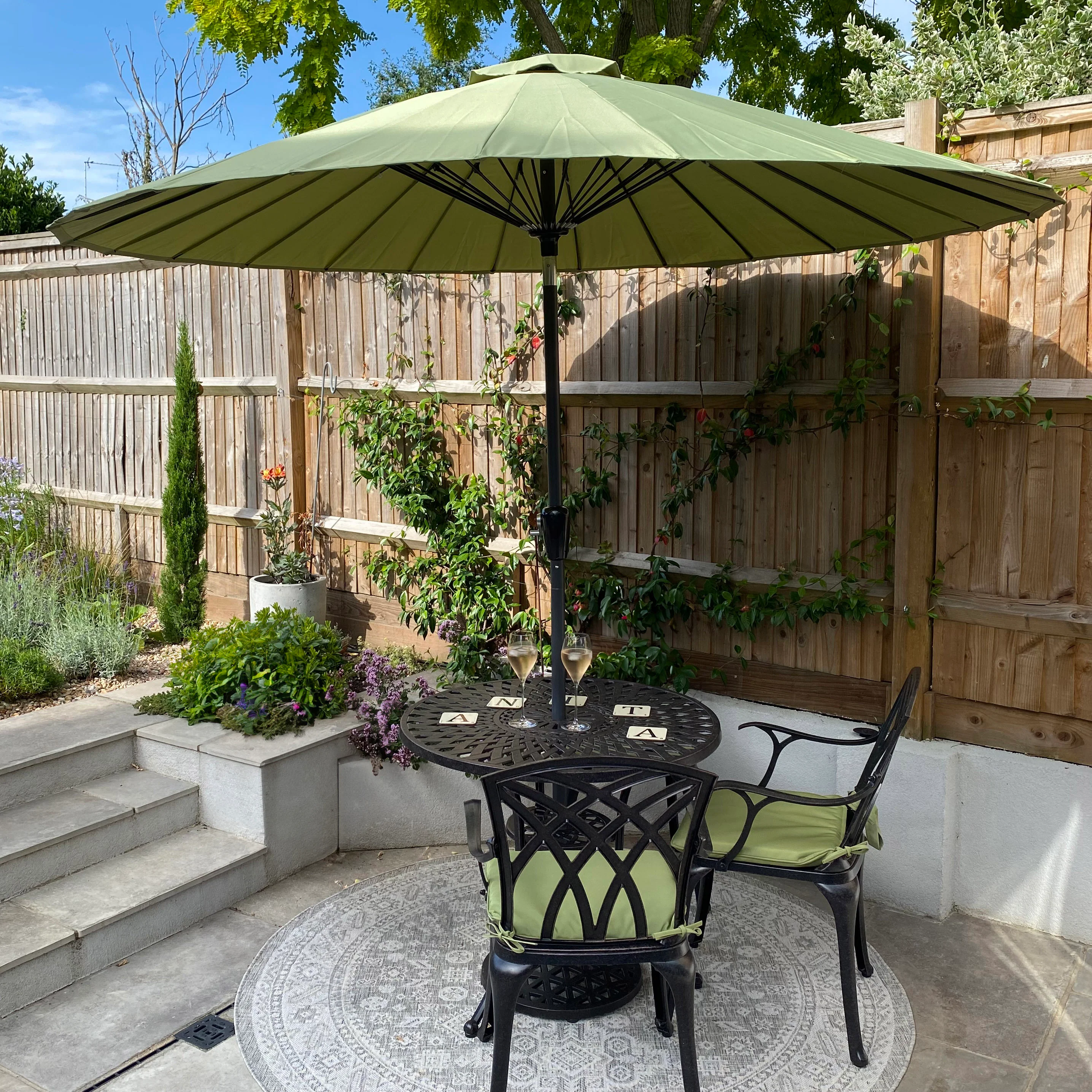 Mia Table 2 Seater Set - Antique Bronze - Image 3