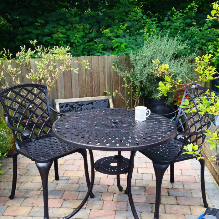 Mia Table 2 Seater Set - Antique Bronze - Image 6