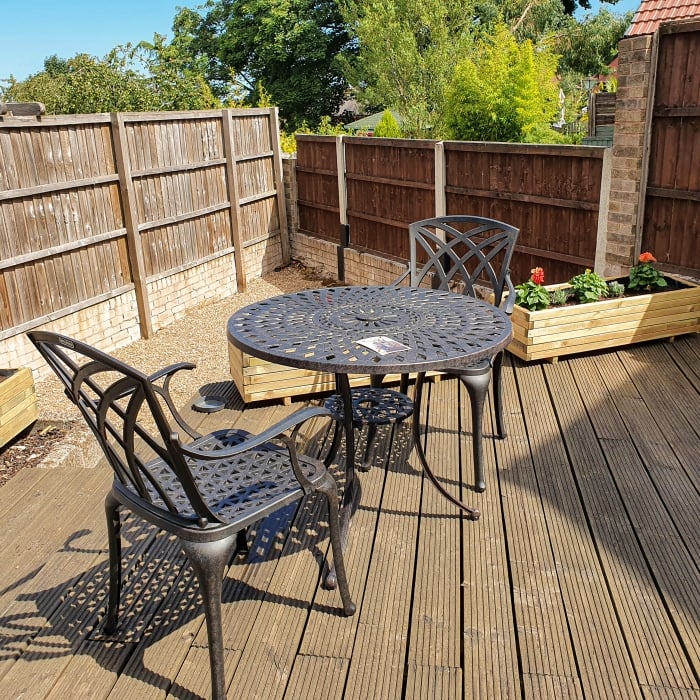 Mia Table 2 Seater Set - Antique Bronze - Image 8