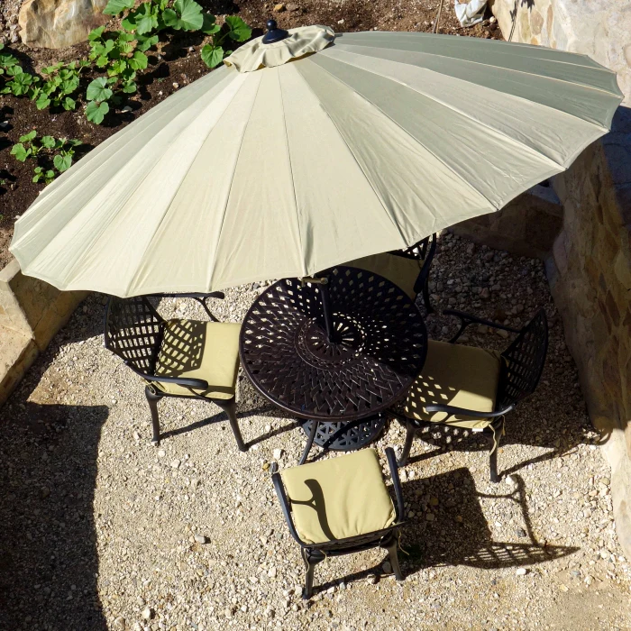 Mia Table 4 Seater Set - Antique Bronze - Image 15