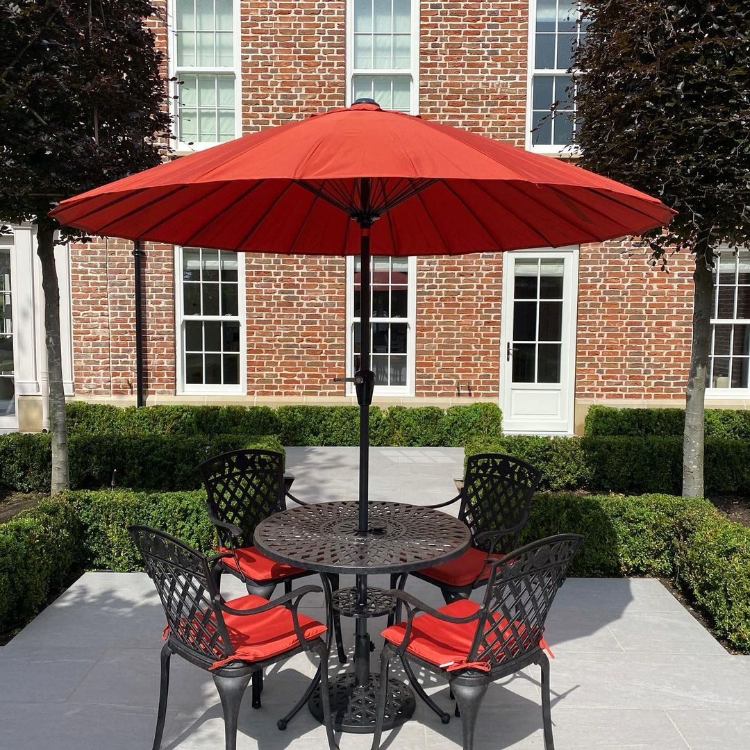 Mia Table 4 Seater Set - Antique Bronze - Image 4