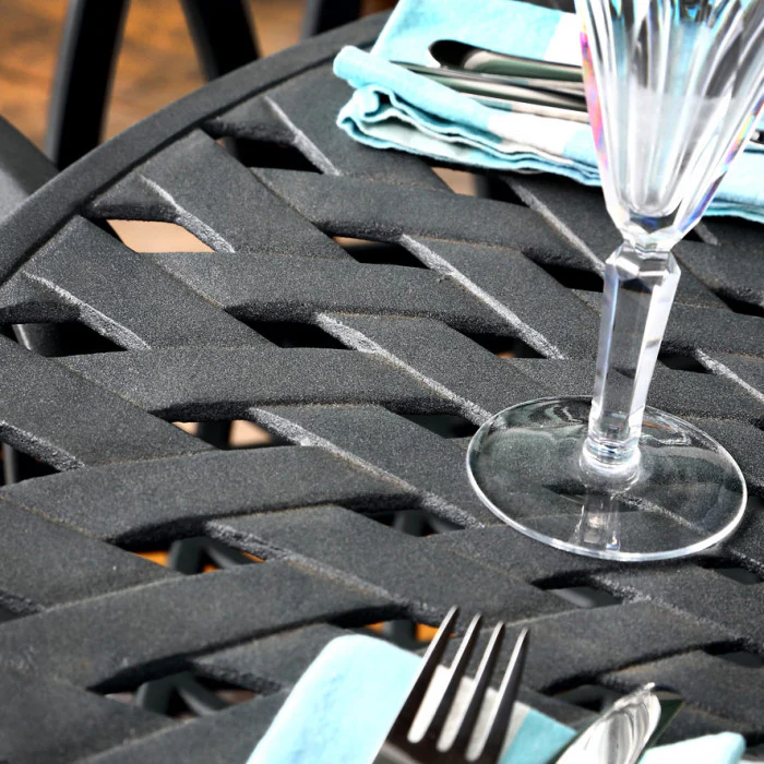 Mia Table 4 Seater Set - Slate - Image 10