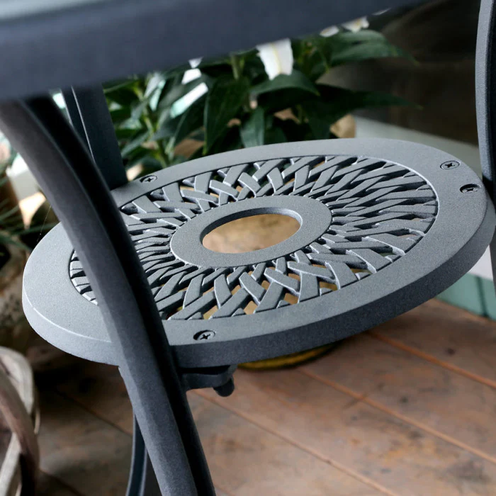 Mia Table 4 Seater Set - Slate - Image 14