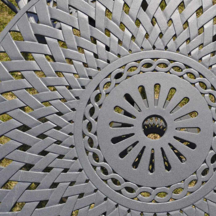 Mia Table 4 Seater Set - Slate - Image 15