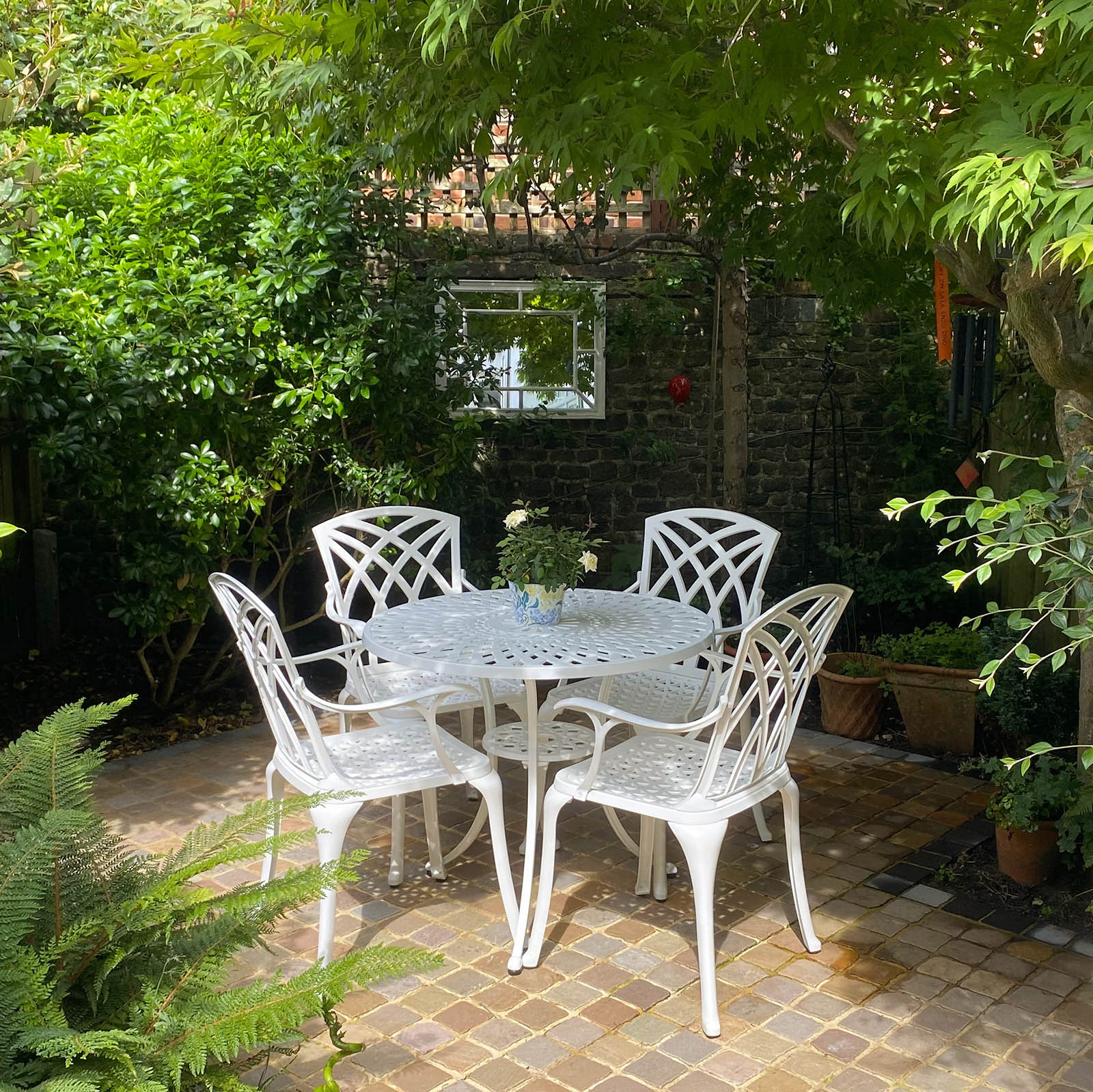 Mia Table 4 Seater Set - White - Image 16