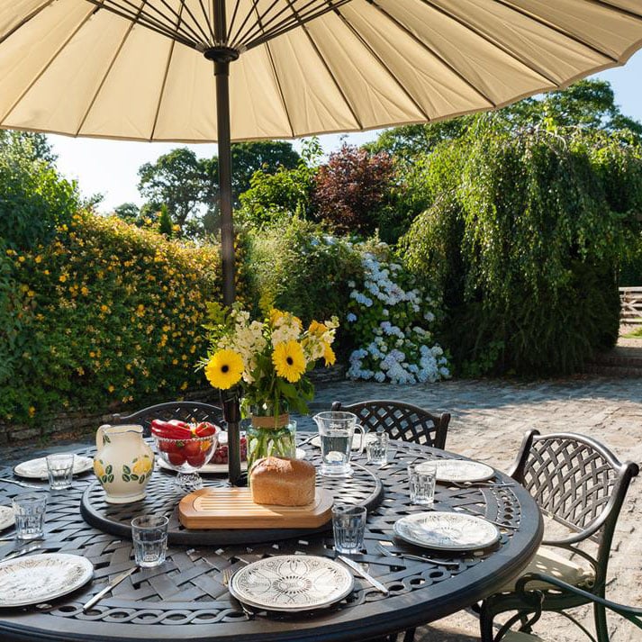 Olivia Table 10 Seater Set - Antique Bronze - Image 3