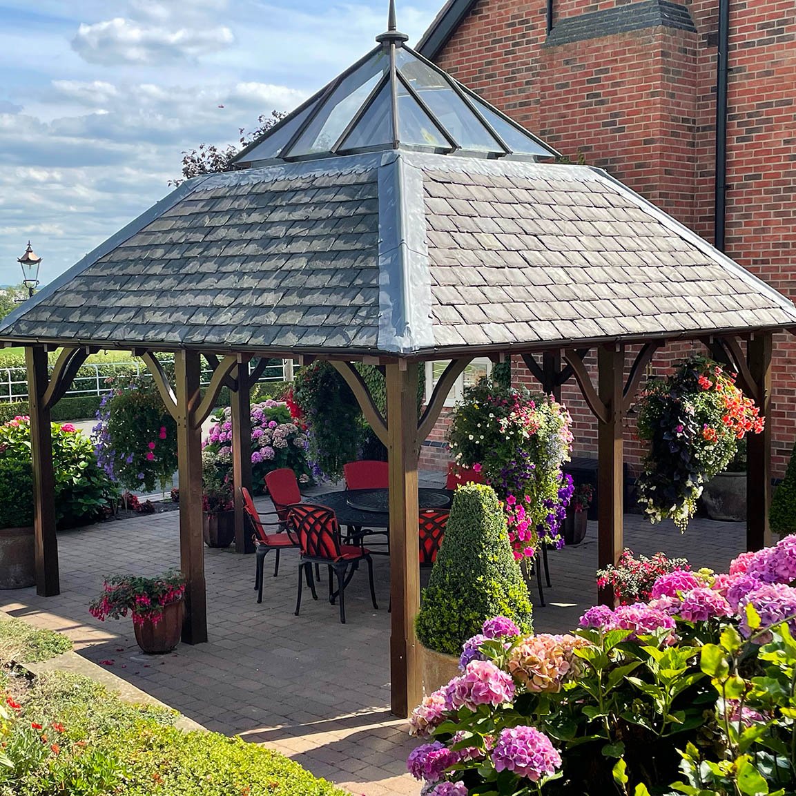 Olivia Table 10 Seater Set - Antique Bronze - Image 8