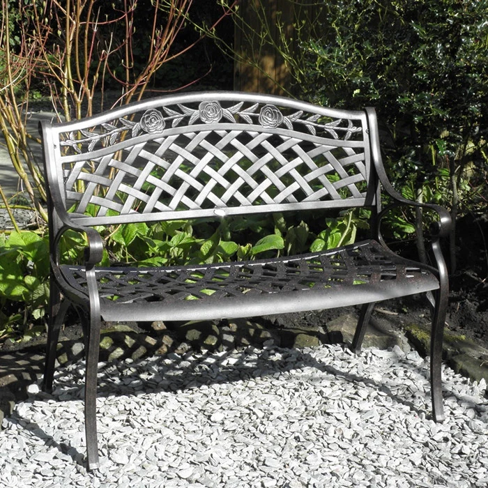Rose Bench Set - Antique Bronze - Image 14