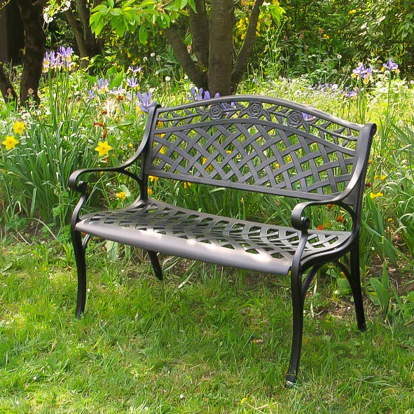 Rose Bench Set - Antique Bronze - Image 4