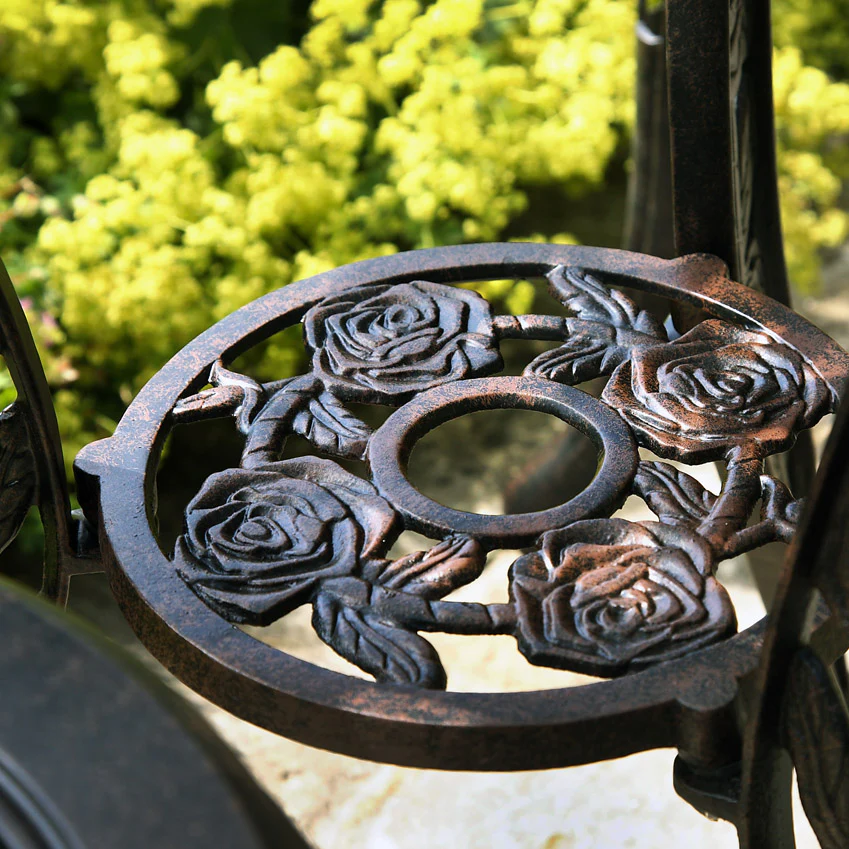 Rose Bistro Table - Antique Bronze - Image 4