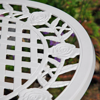 Rose Bistro Table - White - Image 3