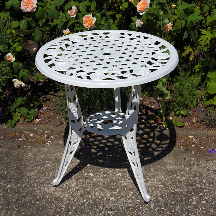 Rose Table 2 Seater Set - White - Image 6