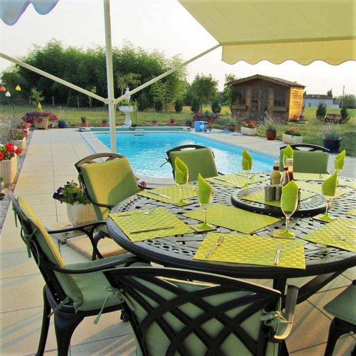 Rosemary Table 8 Seater Set - Antique Bronze - Image 11