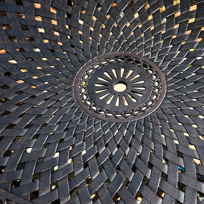 Rosemary Table 8 Seater Set - Antique Bronze - Image 12