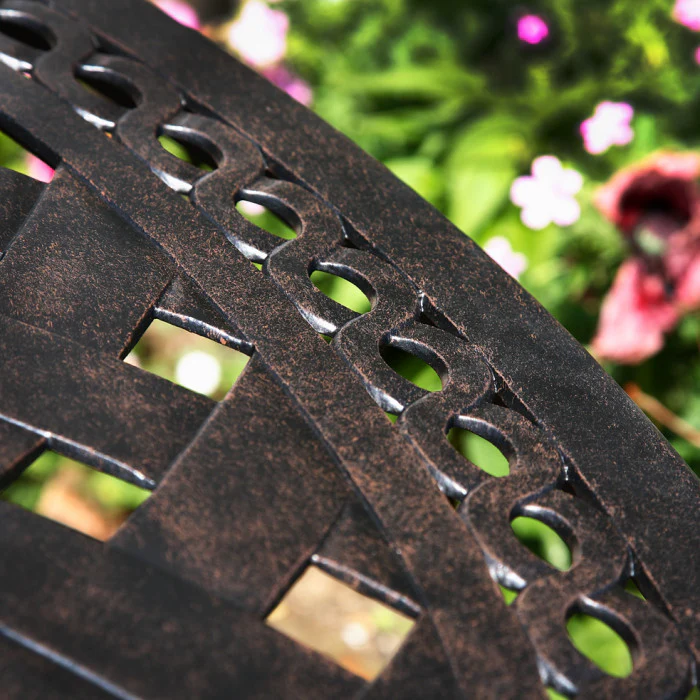 Rosemary Table 8 Seater Set - Antique Bronze - Image 14