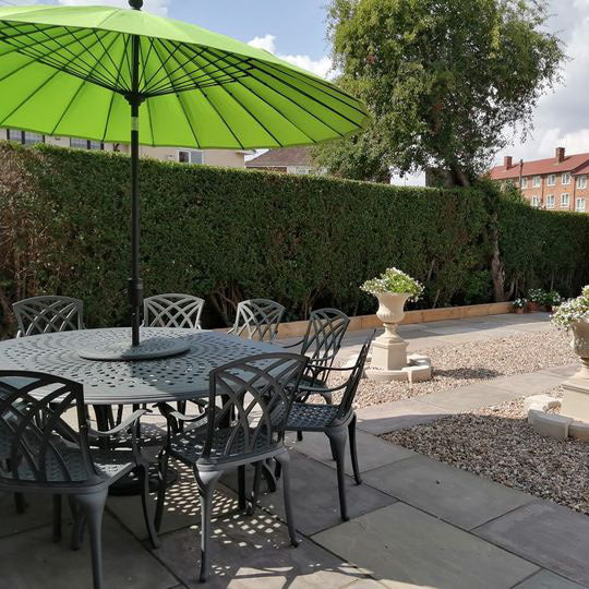 Rosemary Table 8 Seater Set - Slate - Image 4