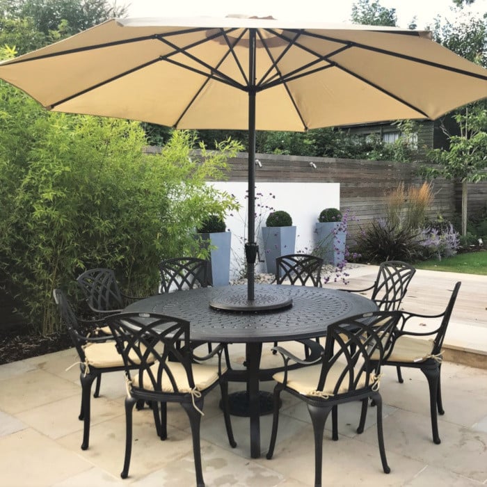 Rosie Table 10 Seater Set - Antique Bronze - Image 5