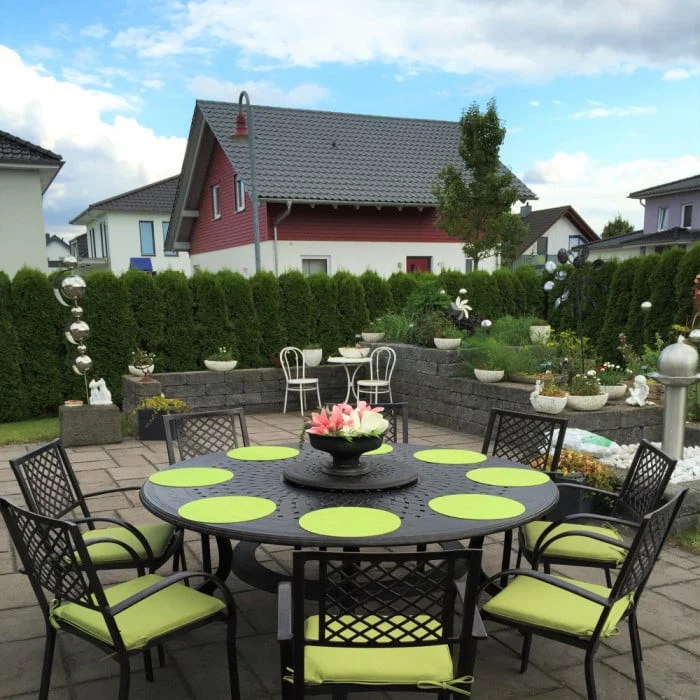 Rosie Table 10 Seater Set - Antique Bronze - Image 6