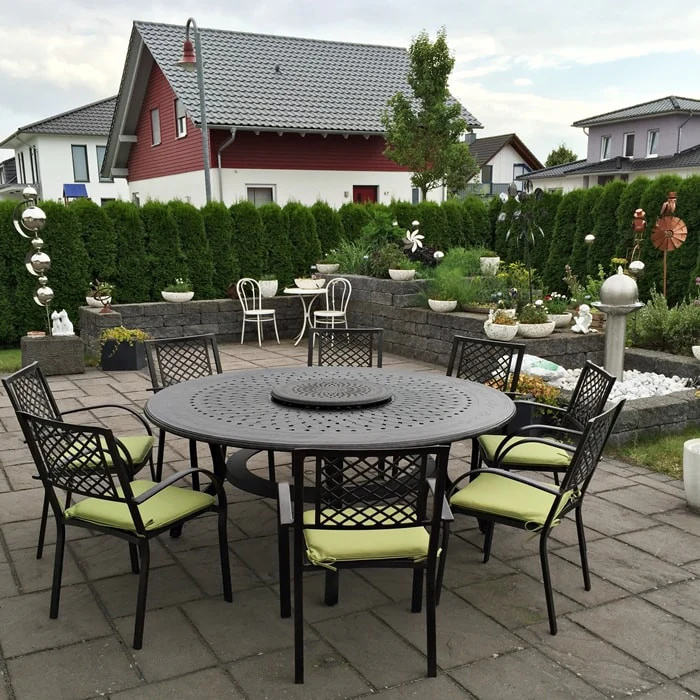 Rosie Table 8 Seater Set - Antique Bronze - Image 11