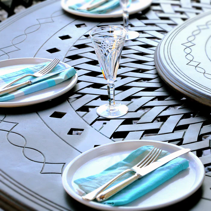 Rosie Table 8 Seater Set - Antique Bronze - Image 9