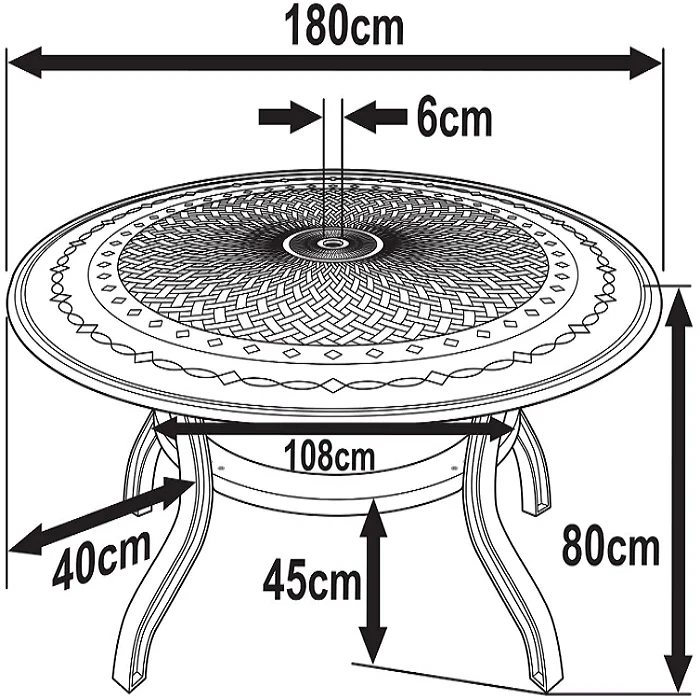 Rosie Table 8 Seater Set - White - Image 5