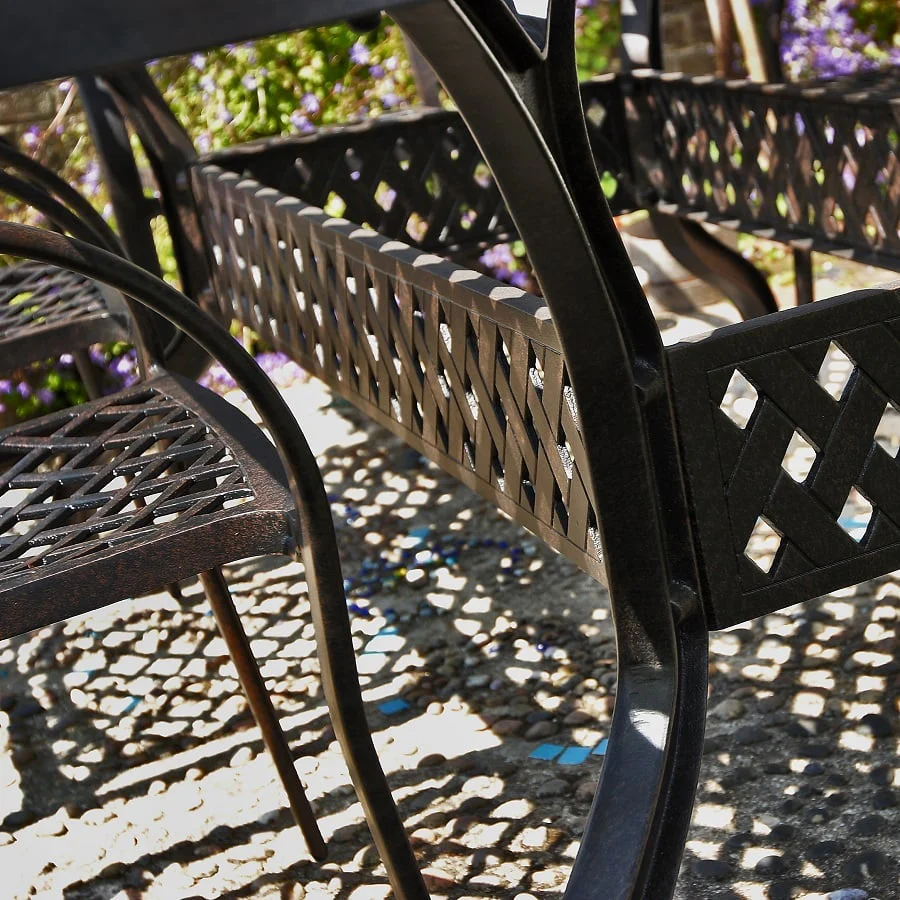 Sophia Table 12 Seater Set - Antique Bronze - Image 12