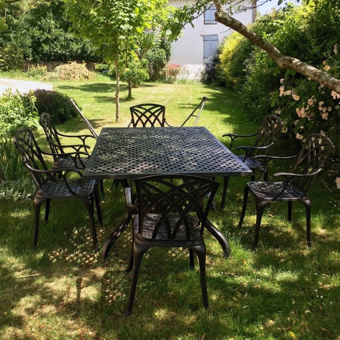 Sophia Table 12 Seater Set - Antique Bronze - Image 6