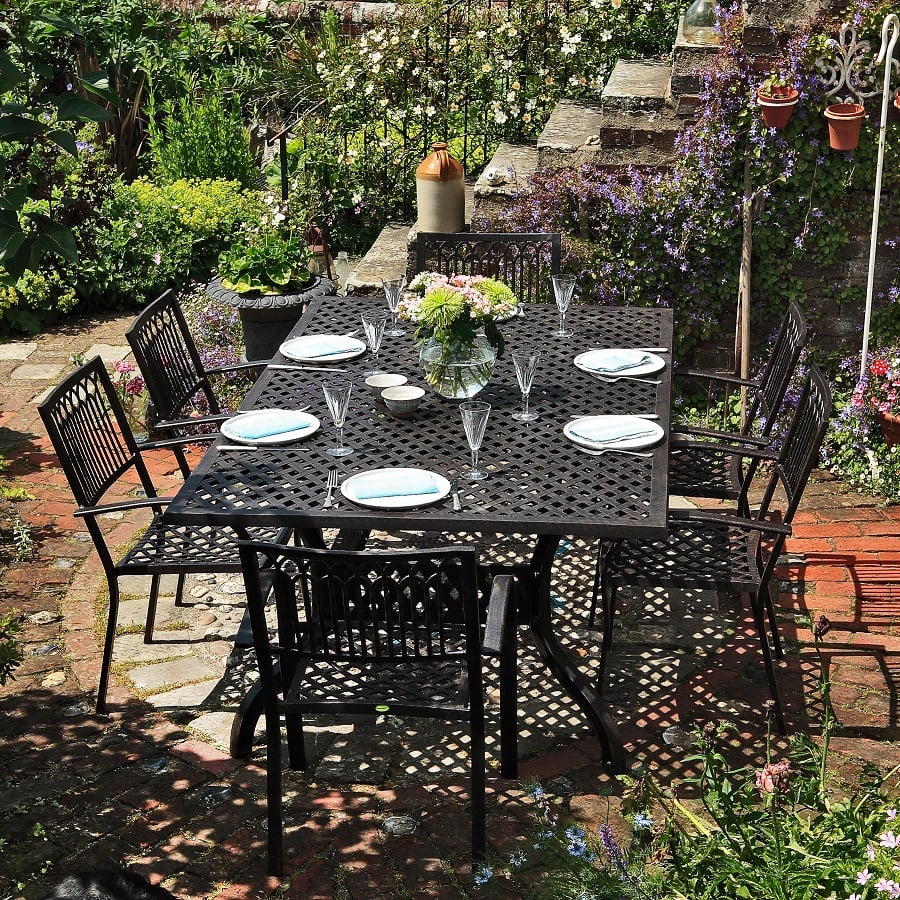 Sophia Table 12 Seater Set - Antique Bronze - Image 8