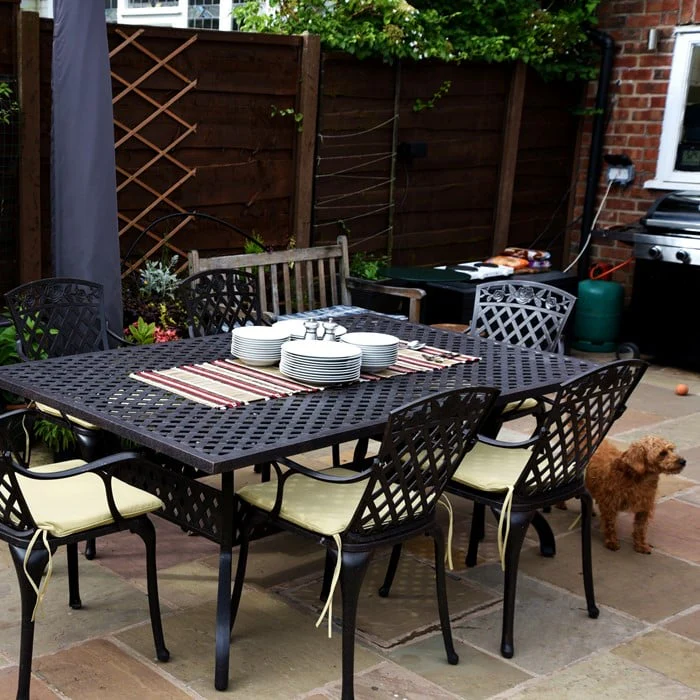 Sophia Table 12 Seater Set - Antique Bronze - Image 9