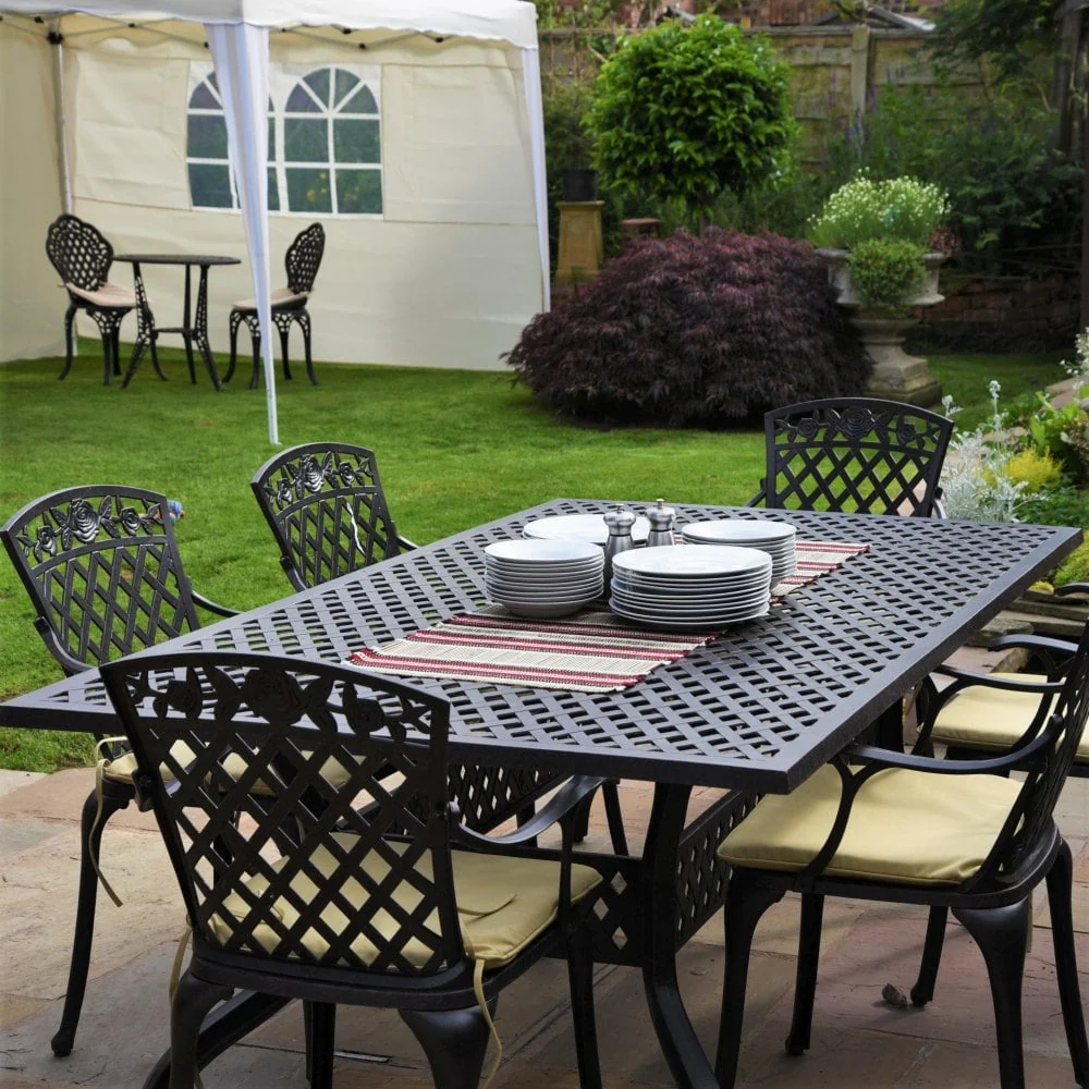 Sophia Table 14 Seater Set - Antique Bronze - Image 3