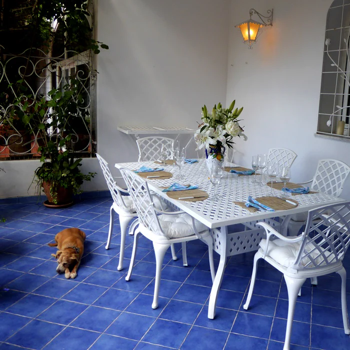 Sophia Table 6 Seater Set - White - Image 3