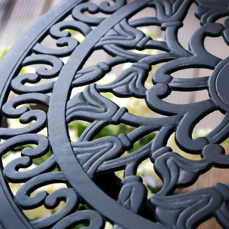 Tulip Bistro 2 Seater Set - Antique Bronze - Image 8