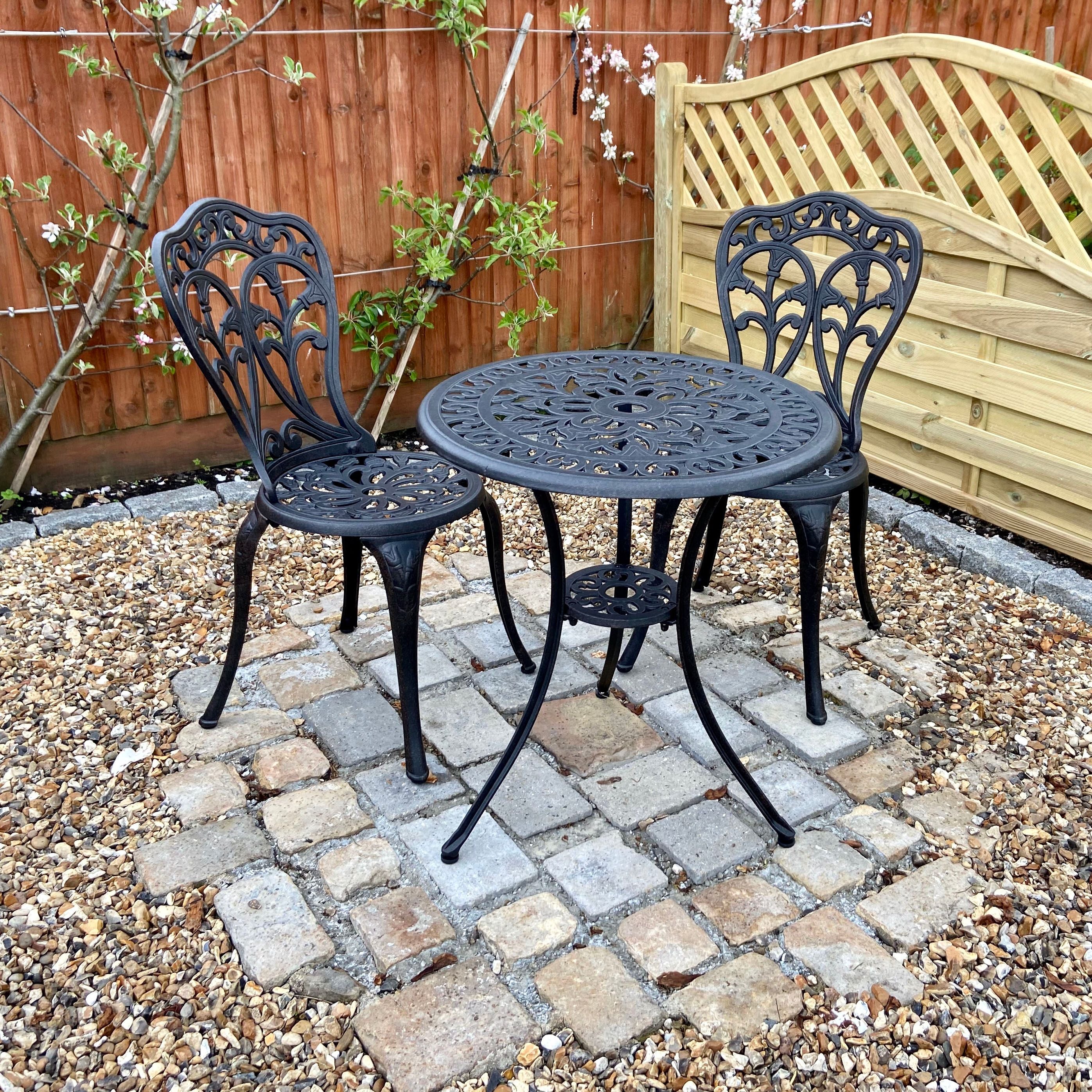 Tulip Bistro 2 Seater Set - Antique Bronze - Image 9