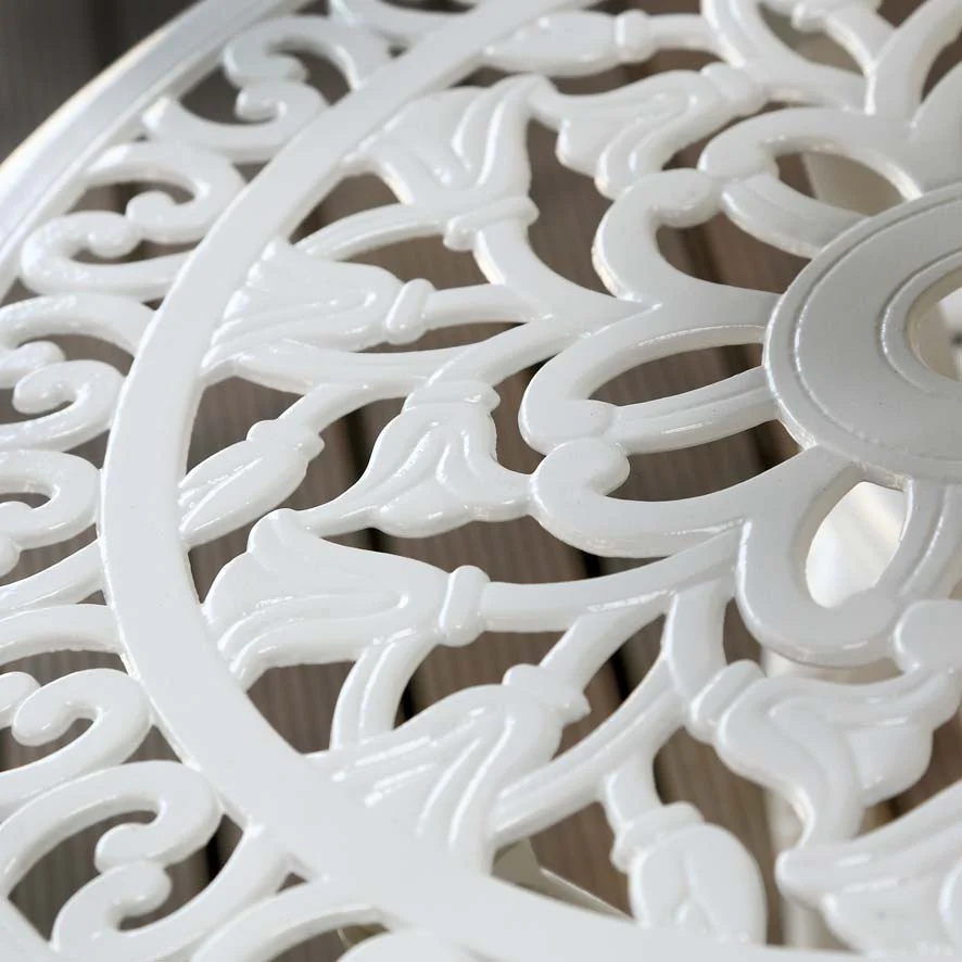 Tulip Bistro 2 Seater Set - White - Image 15