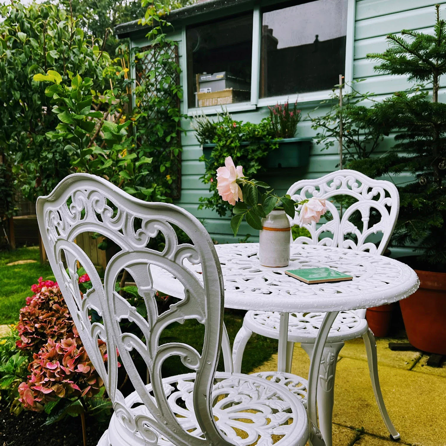 Tulip Bistro 2 Seater Set - White - Image 6