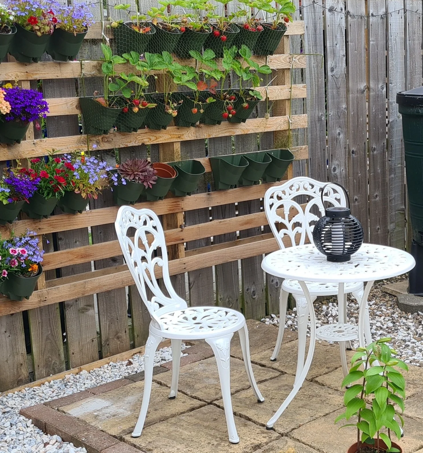 Tulip Bistro 2 Seater Set - White - Image 8