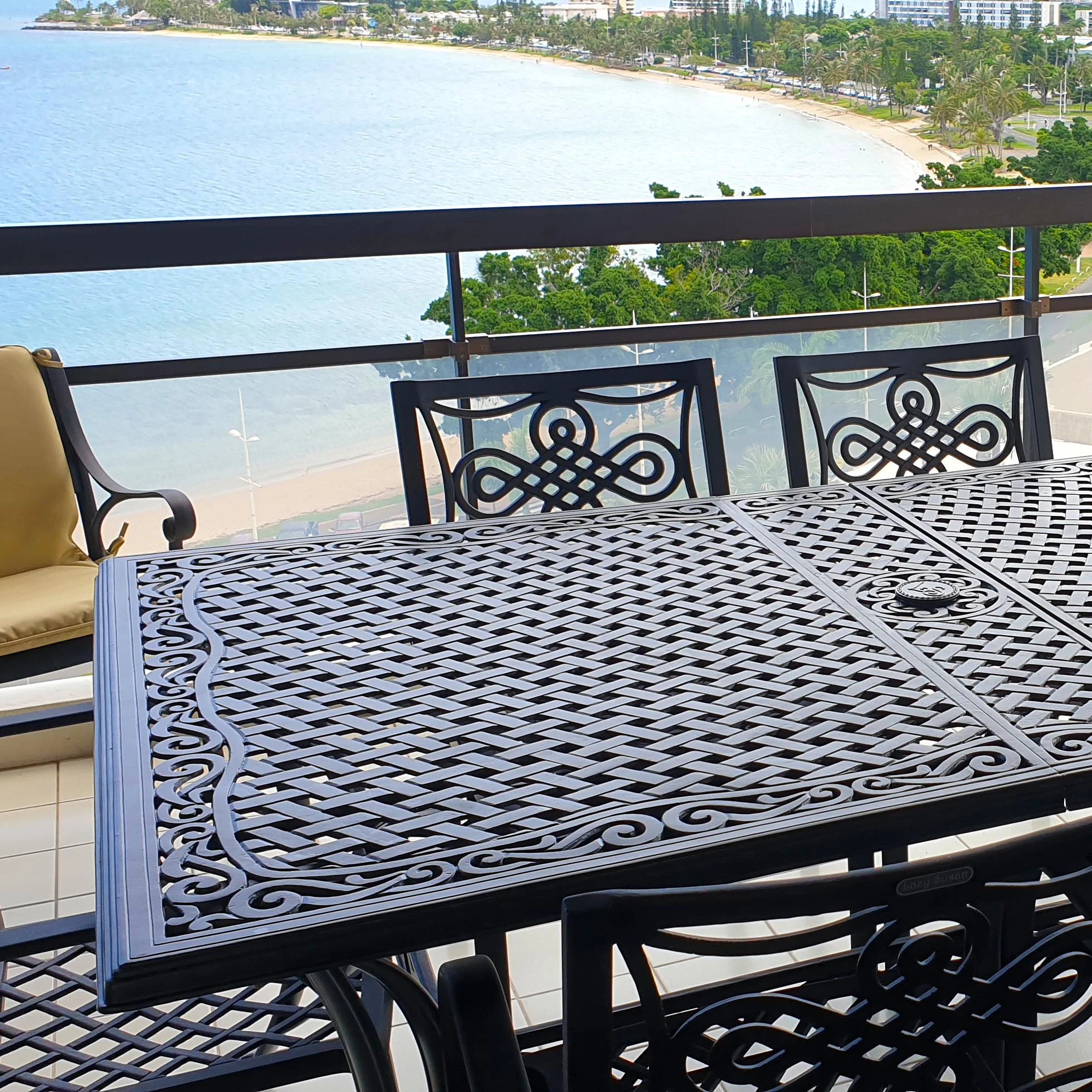 Vanessa Table 10 Seater Set - Antique Bronze - Image 5