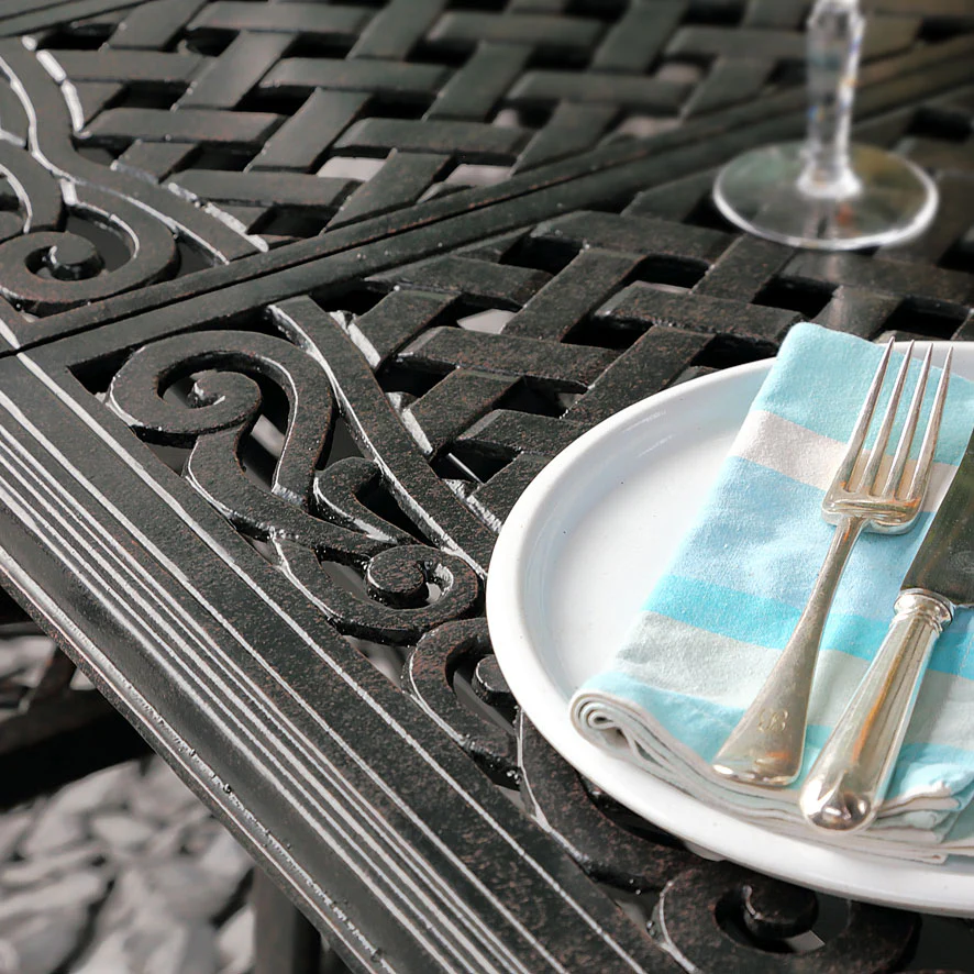 Vanessa Table 10 Seater Set - Antique Bronze - Image 9